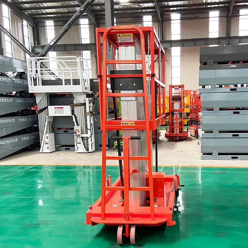 Dubbele mast aluminiumlegering lift voor magazijn