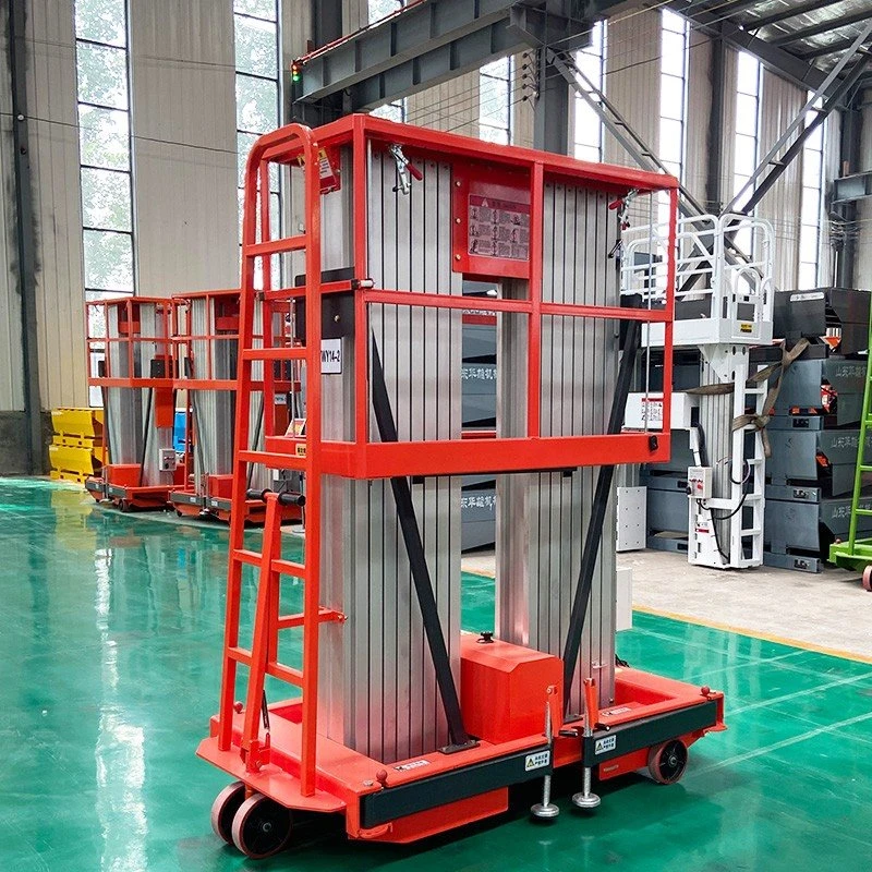 Double Mast Aluminum Vertical Man Lift suppliers