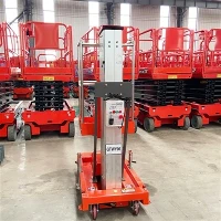Hefplatform van aluminiumlegering met enkele mast